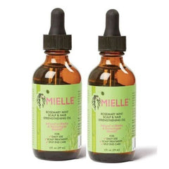 MIELLE Organics Rosemary Mint Scalp & Hair Strengthening Oil w/ Biotin 2oz (2PK)