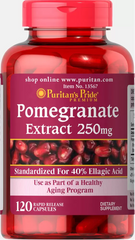 Puritan's Pride Pomegranate Extract 250mg - 120 Capsules