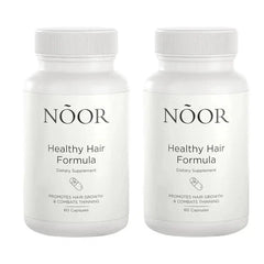 2-Pack NOOR Healthy Hair Formula - NOOR Hair Growth Support Capsules - 120 Capsules